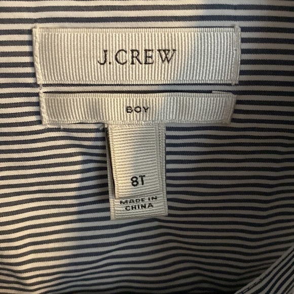 J Crew Women’s Boy Fit Vertical Stripe Classic Button Down Shirt EUC - Picture 4 of 9
